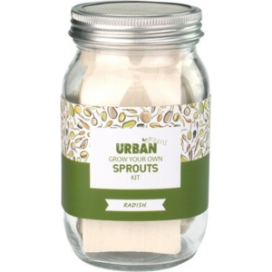 URBAN GREENS Grow Your Own Sprouts Kit Radish - 10x10x17cm