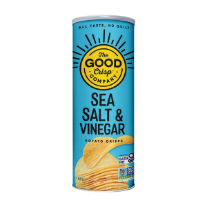 THE GOOD CRISP COMPANY Potato Crisps Sea Salt & Vinegar 160g BB Nov 2026