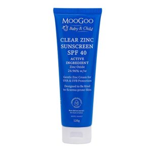 Moogoo Baby Clear Zinc Sunscreen SPF 40 120g BB 12/26 (No Refund)